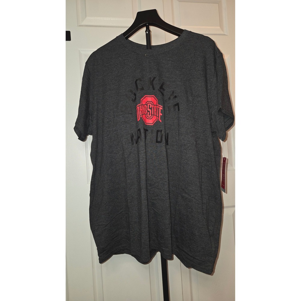 ProEdge Ohio State Buckeyes Nation T-Shirt Charcoal Heather Mens 2XL NEW